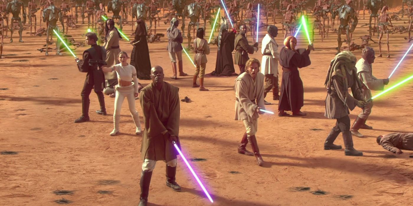 Survivors of the arena in Star Wars: Attack Of The Clones