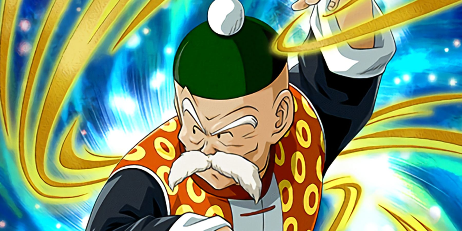 An image of Dragon Ball's Grandpa Gohan in a fighting stance.