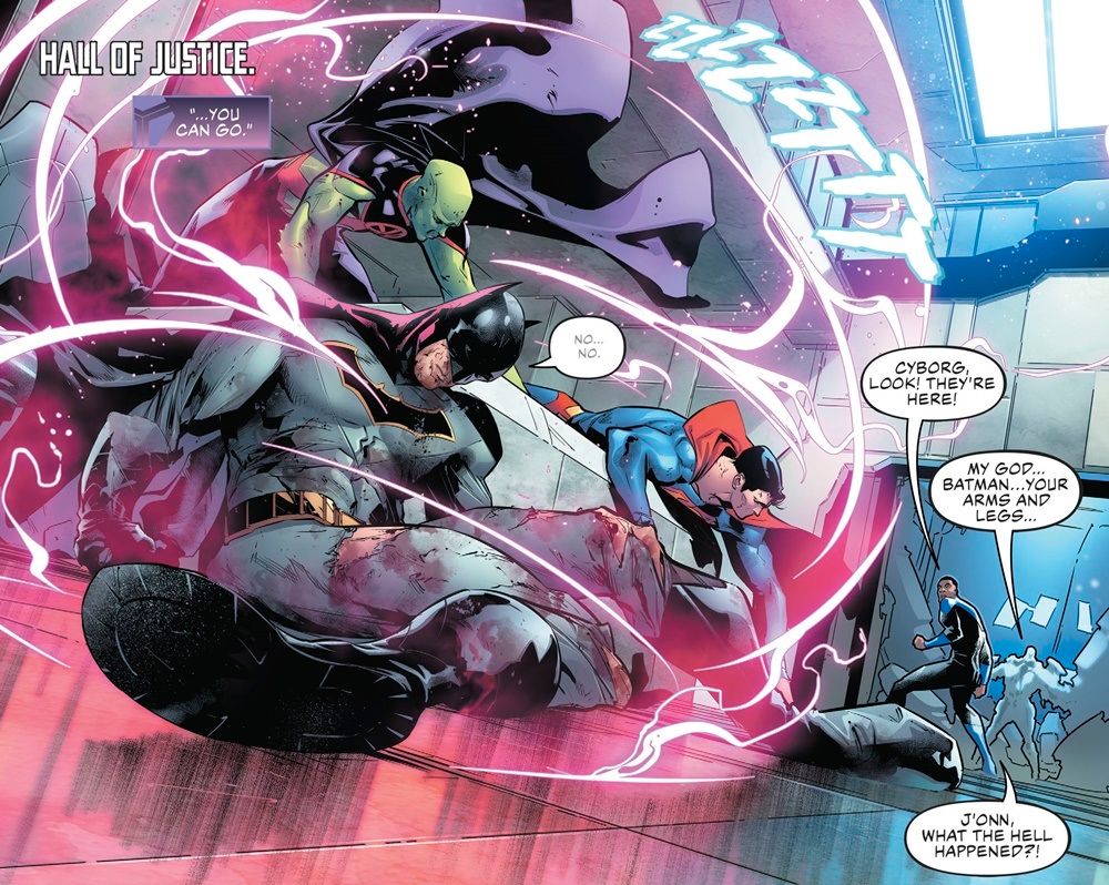 Justice League 6 Batman injury