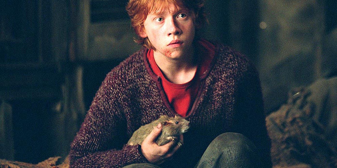 Ron Weasley with his rat