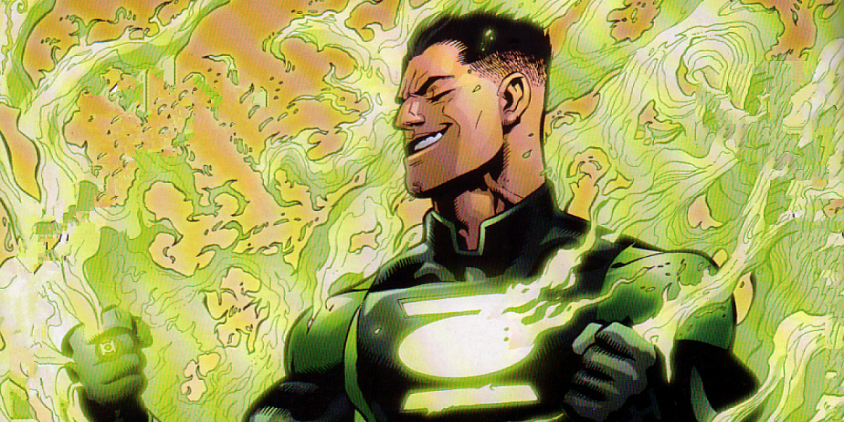The Green Lantern Sodam Yat, wielding the power of Ion