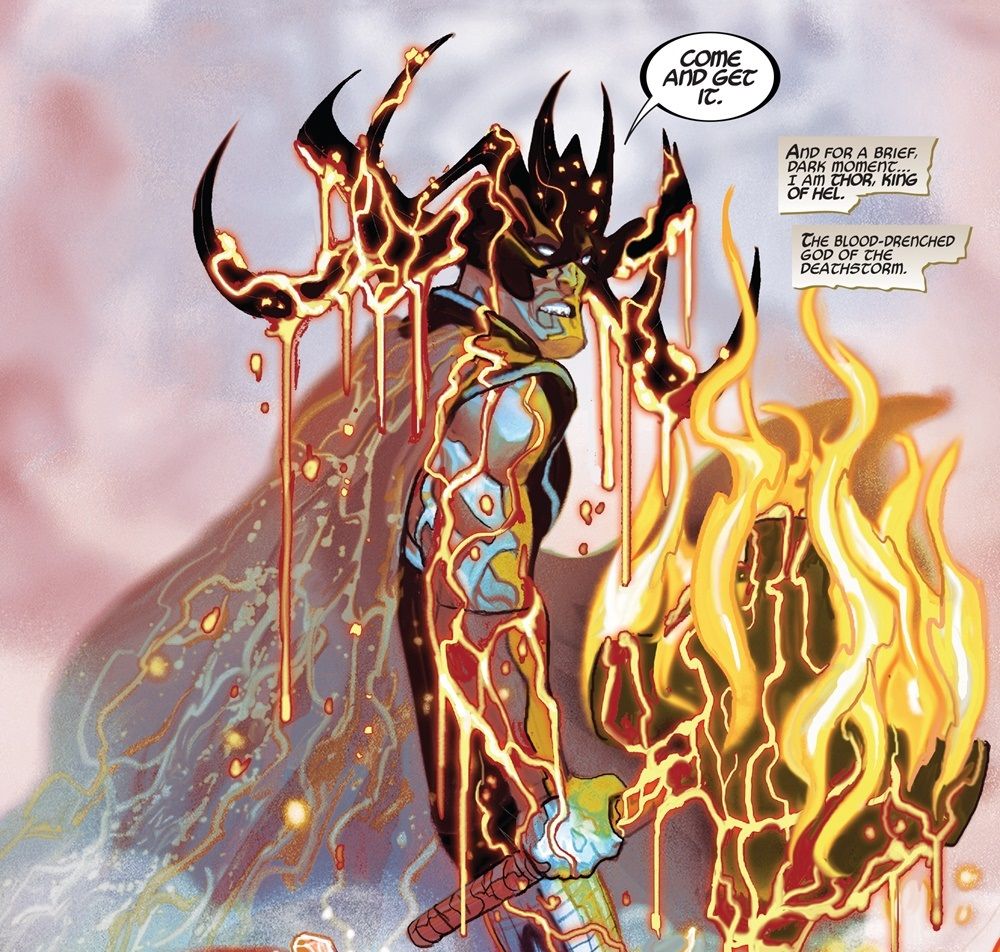 Thor wearing Hel-Crown