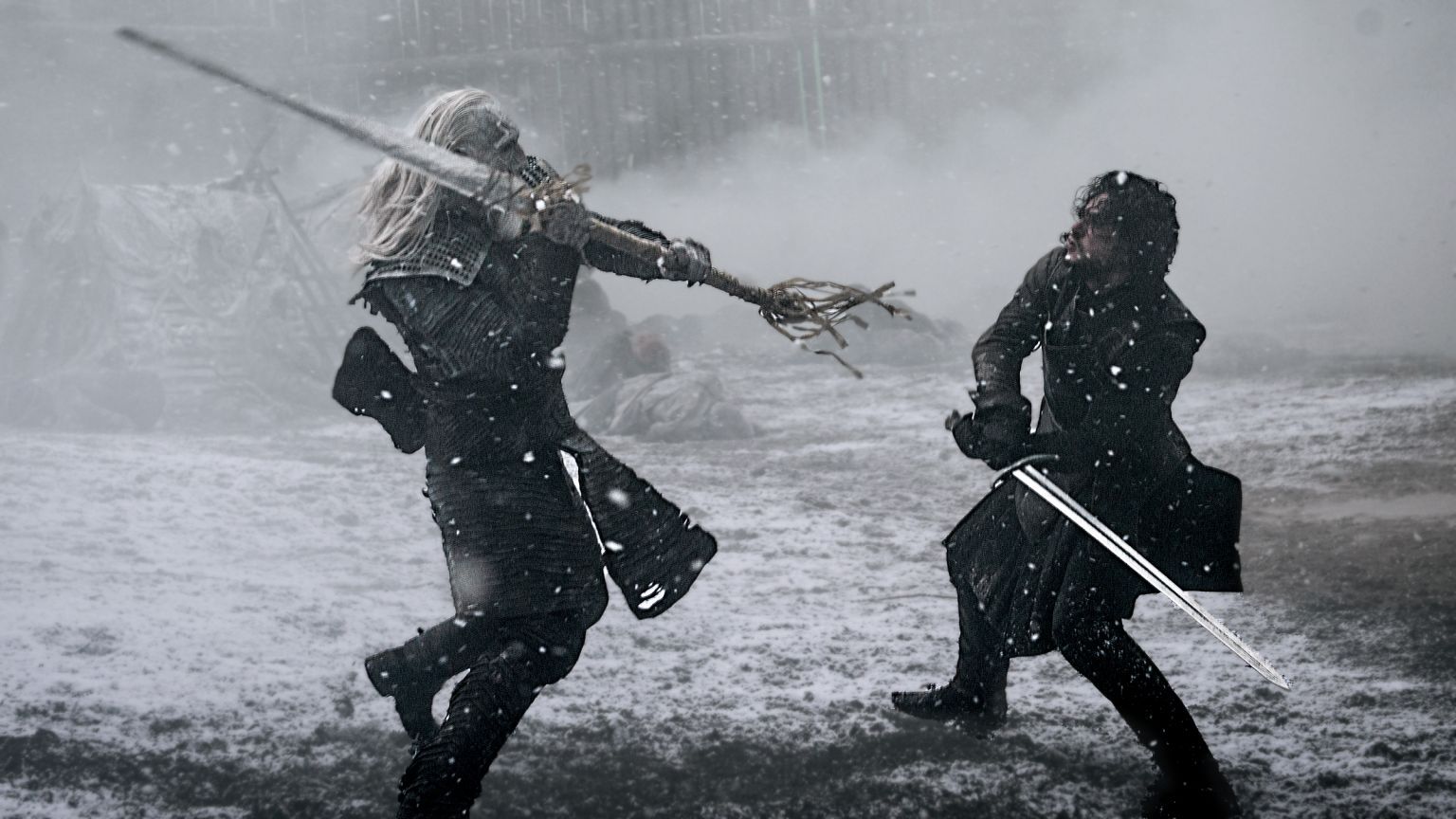 Game Of Thrones Jon Snow White Walker fight