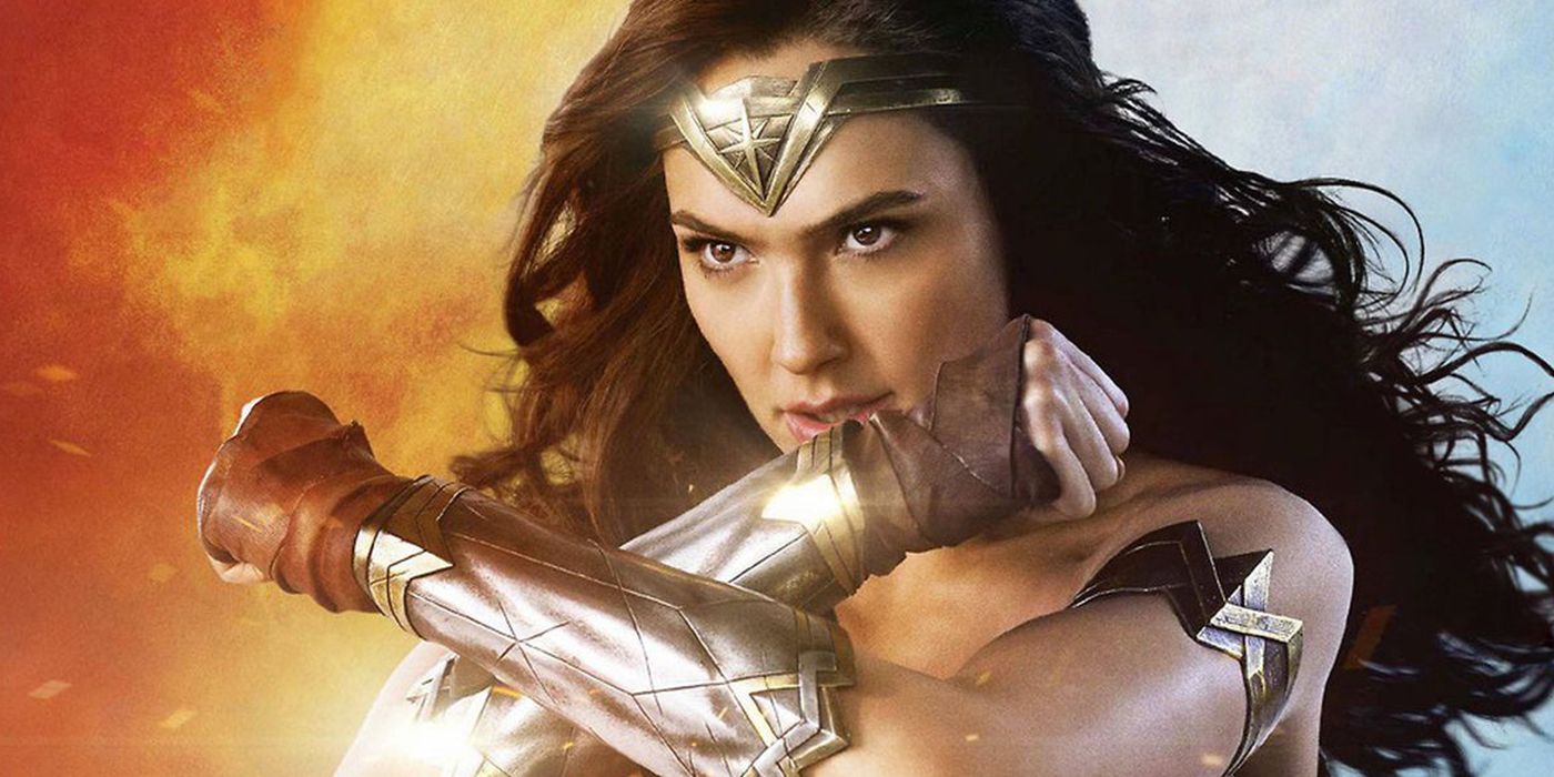 Gal Gadot crosses her arms as Wonder Woman in the DCEU