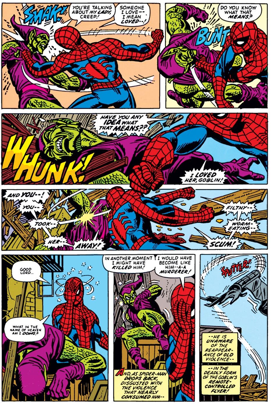 Spider-Man decides NOT to kill Green Goblin