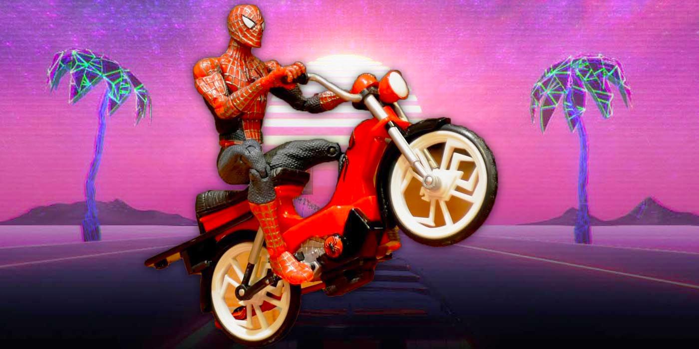 spider-man scooter toy feature