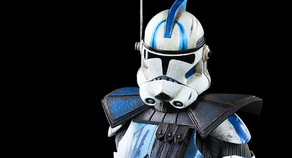 An image of clone trooper, Echo, from Star Wars