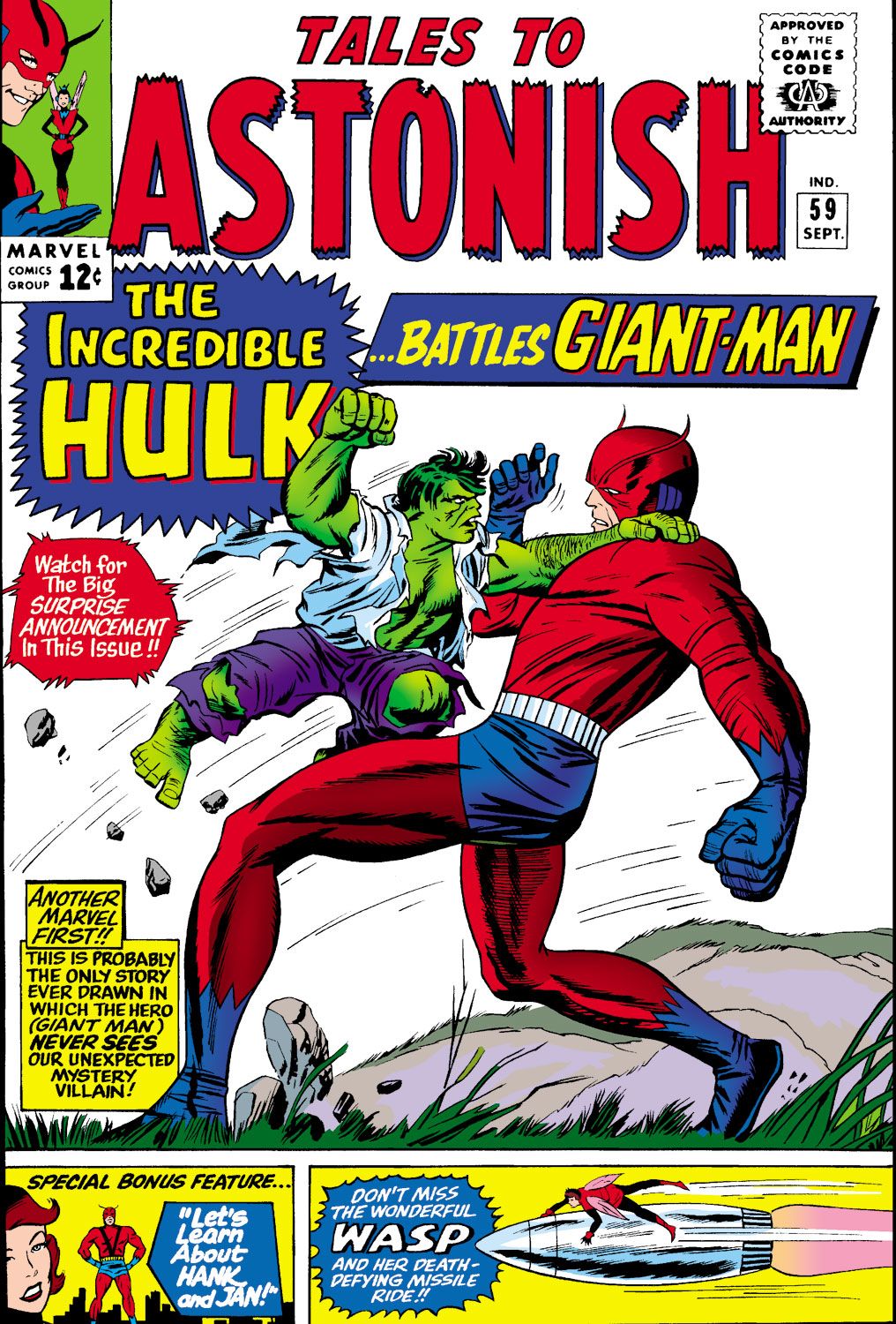 The cover of Tales to Astonish #59