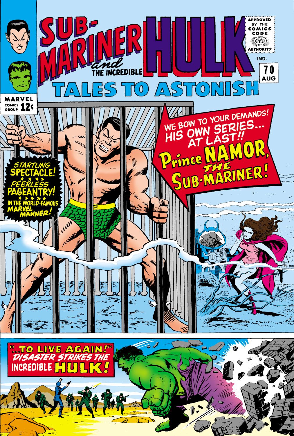 The cover of Tales to Astonish #70