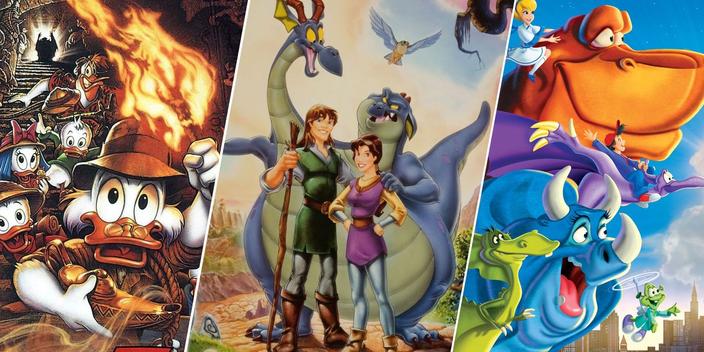 Split image for 20 Animated Films '90s Kids Loved But Totally Forgot About