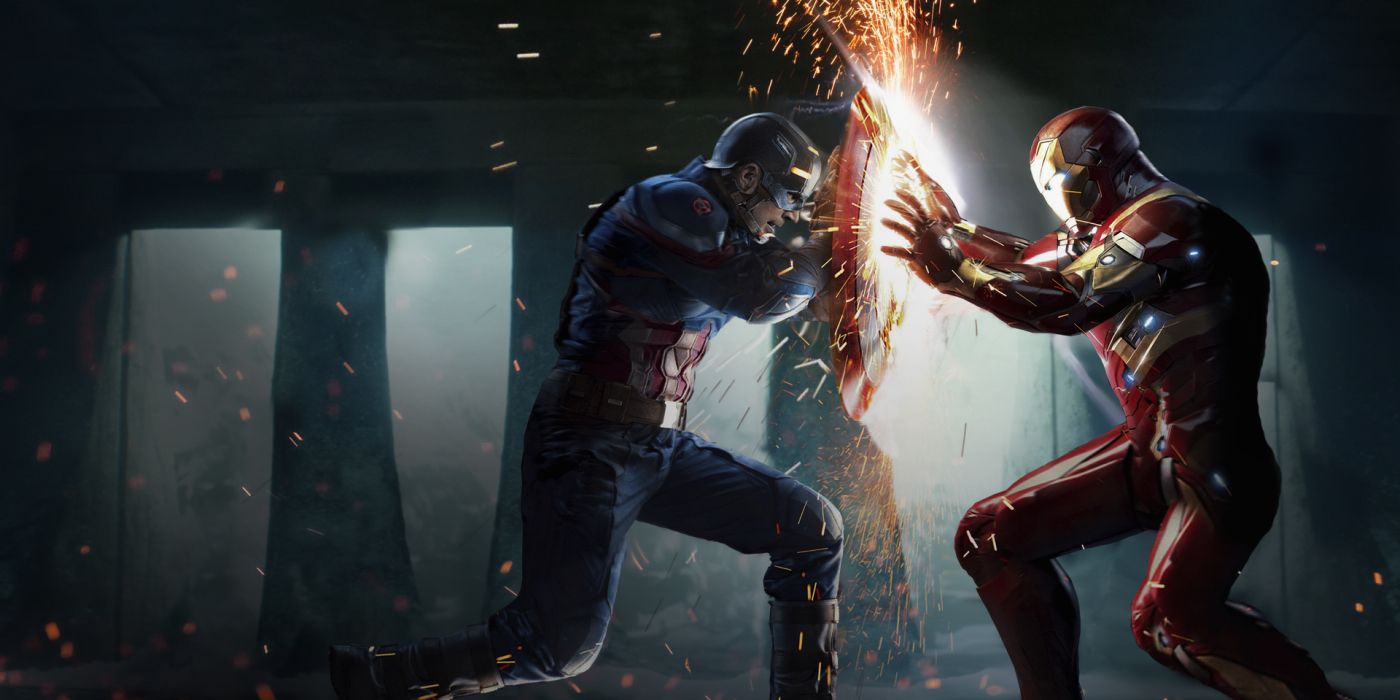 Cap vs Iron Man in Civil War