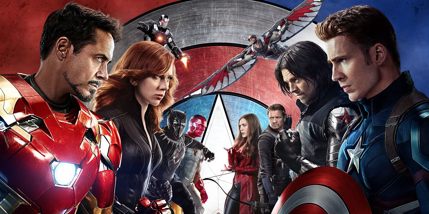 Captain America: Civil War – both teams facing off