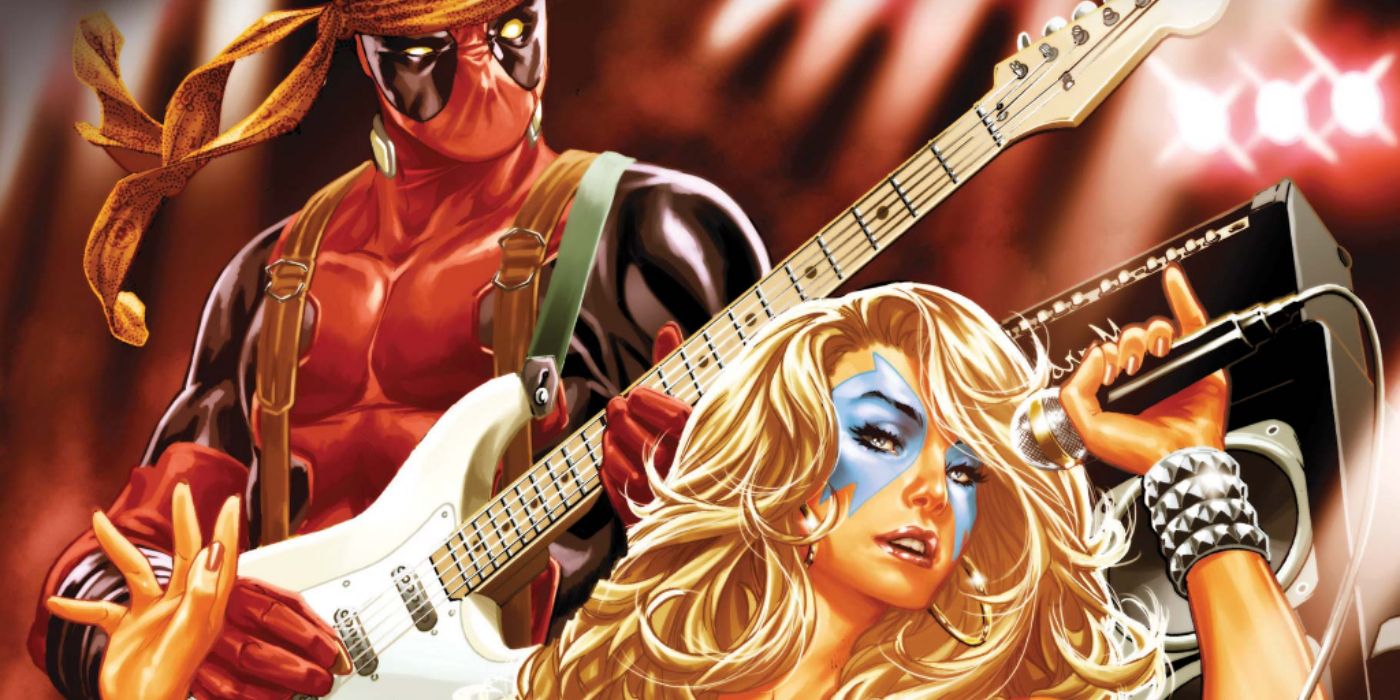Dazzler with Deadpool from cover of Deadpool 30