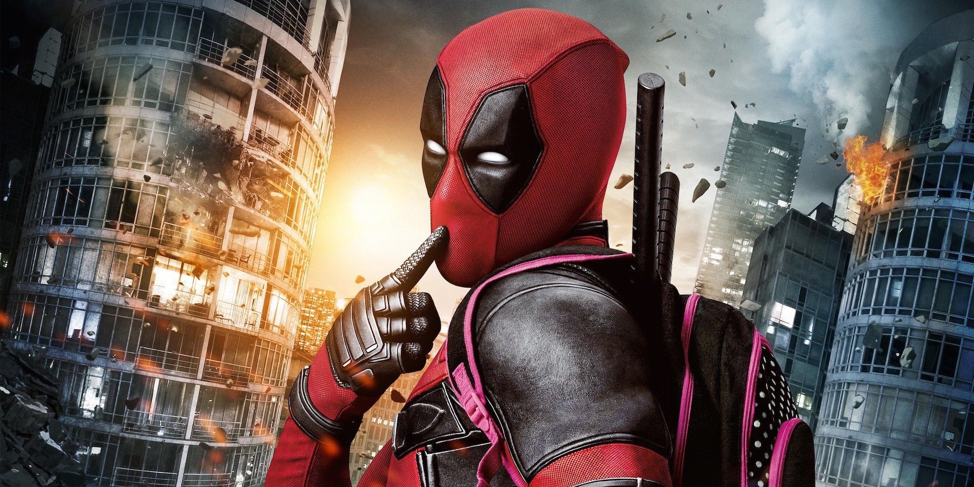Deadpool touching his lips