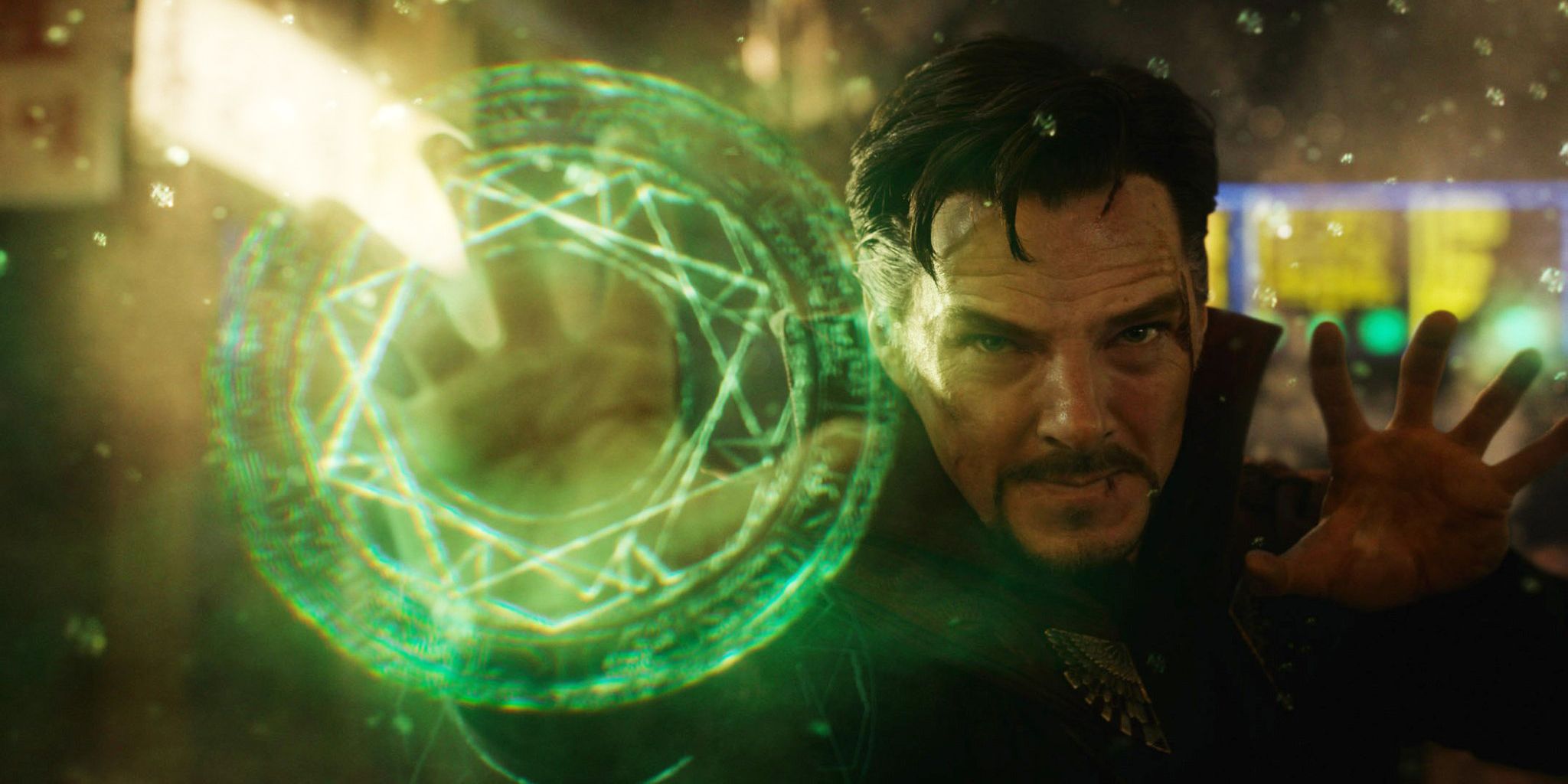 Dr Strange using the Mind Stone in his first solo film