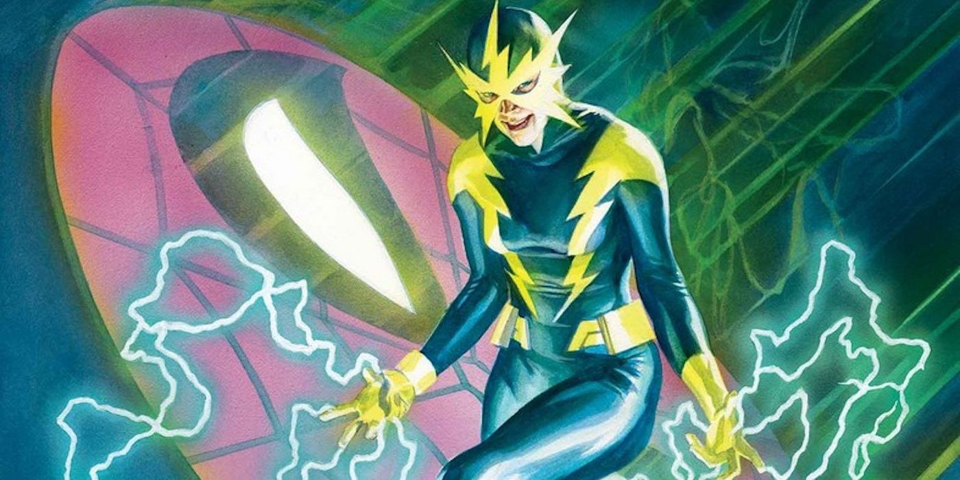 The second Electro using her powers in Marvel Comics