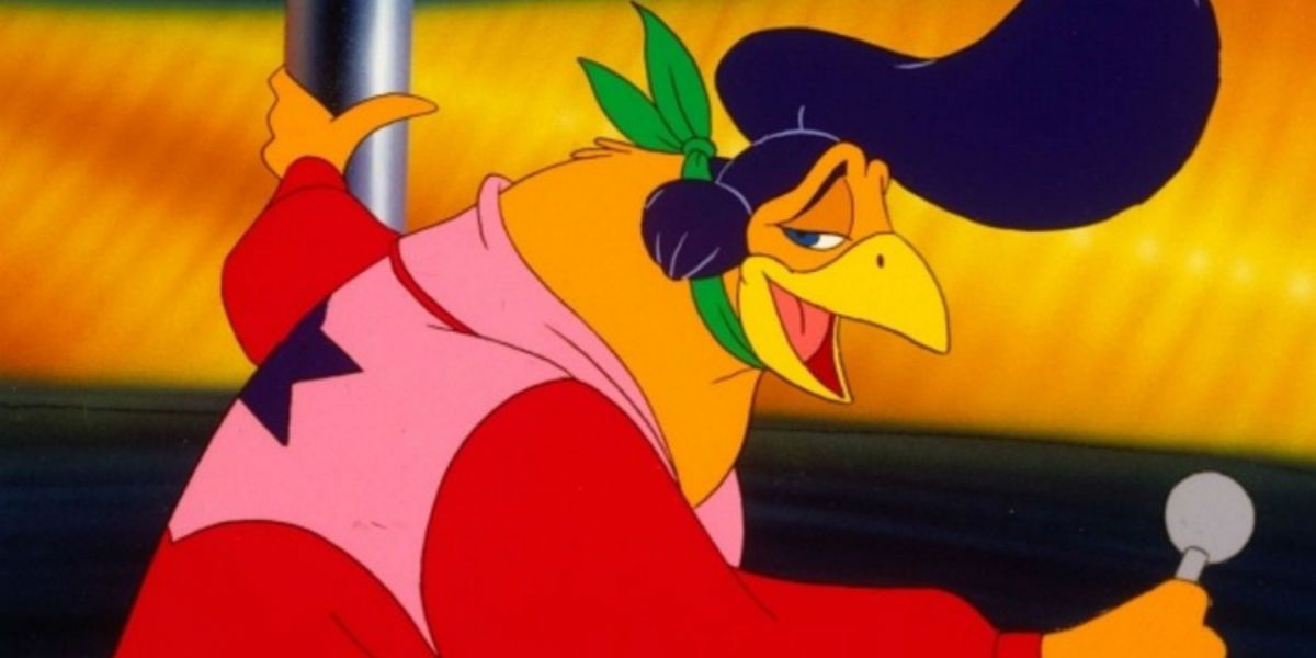 Chantecler canta em Rock-A-Doodle.