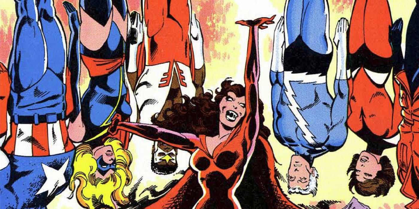 Scarlet Witch Defeats Avengers