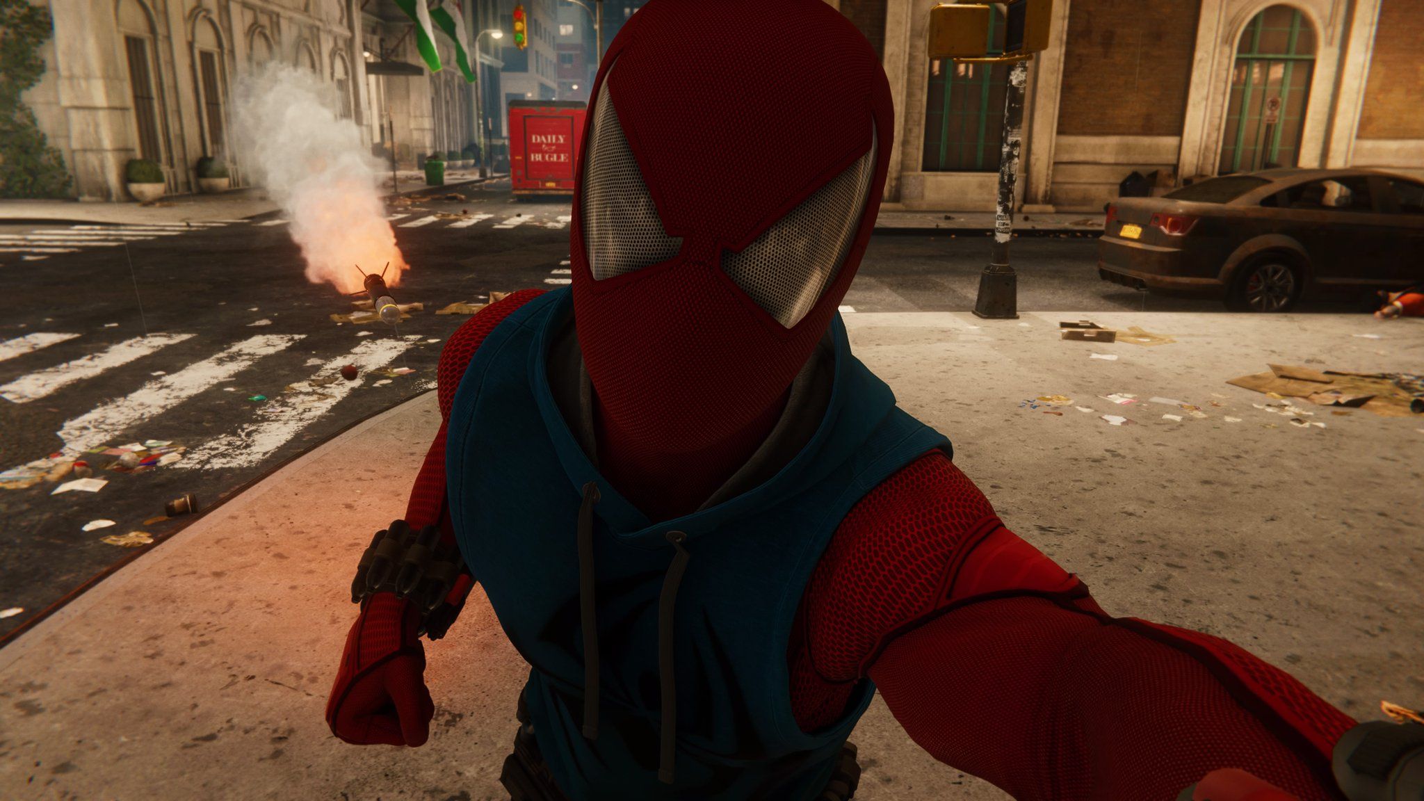 Scarlet Spider Rocket Selfie
