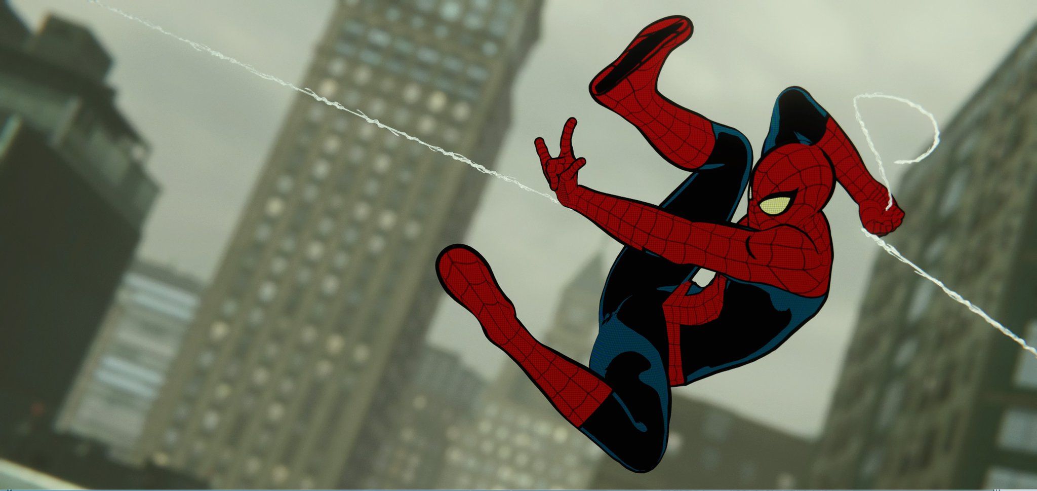 Spider-Man PS4 Retro Suit Loading Screen