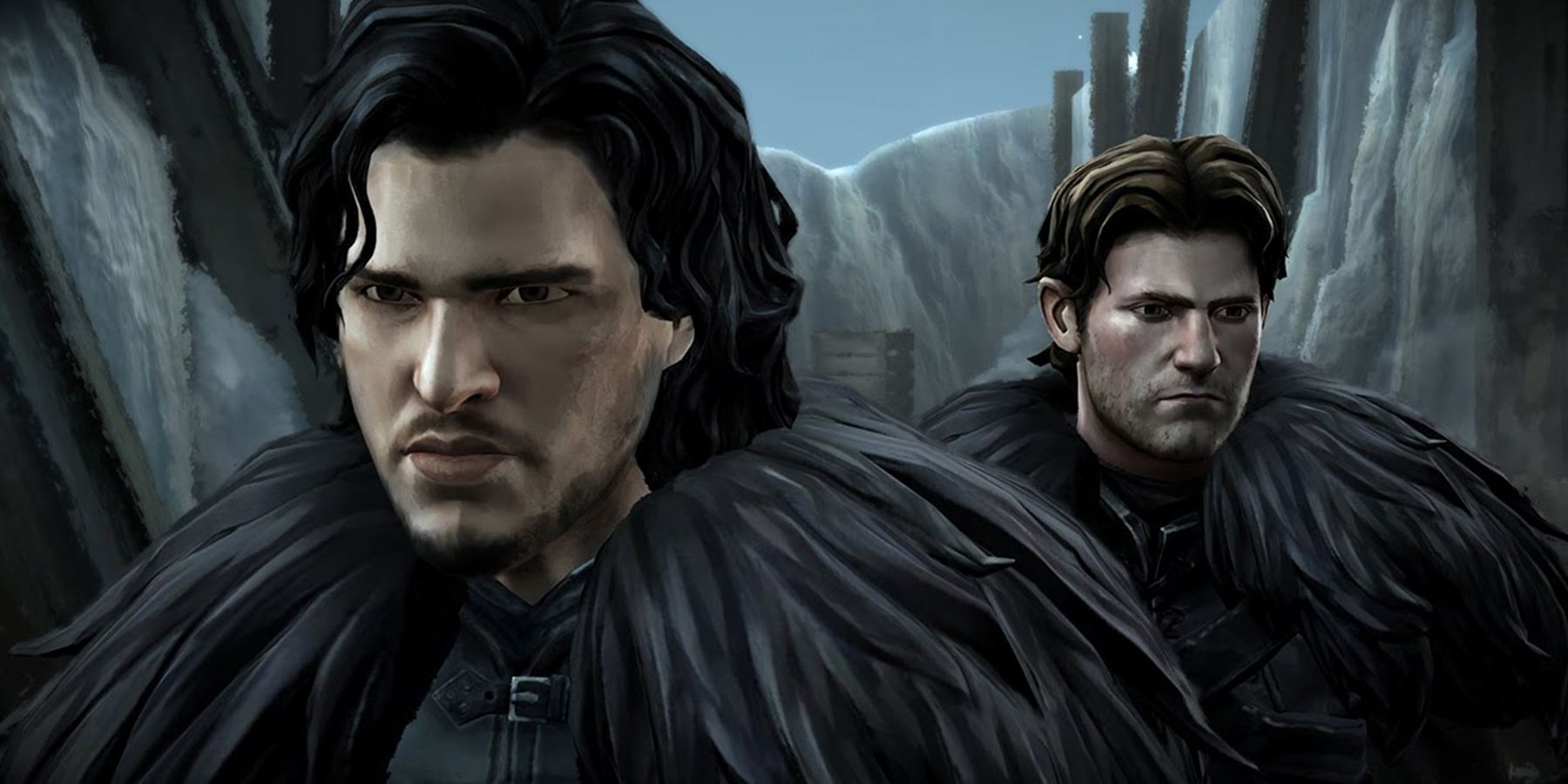Gared and Jon Snow in Game Of Thrones: A Telltale Games Series.
