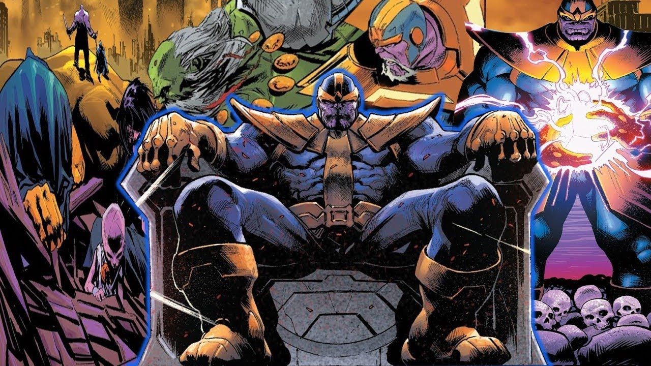 Thanos on Throne