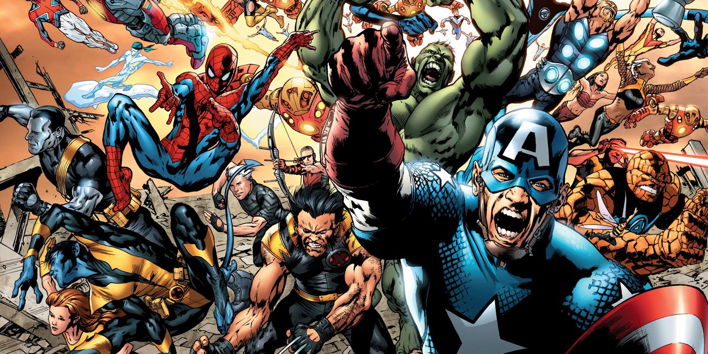 Captain America, Spider-Man, and other characters from Marvel's Ultimate universe by Bryan Hitch