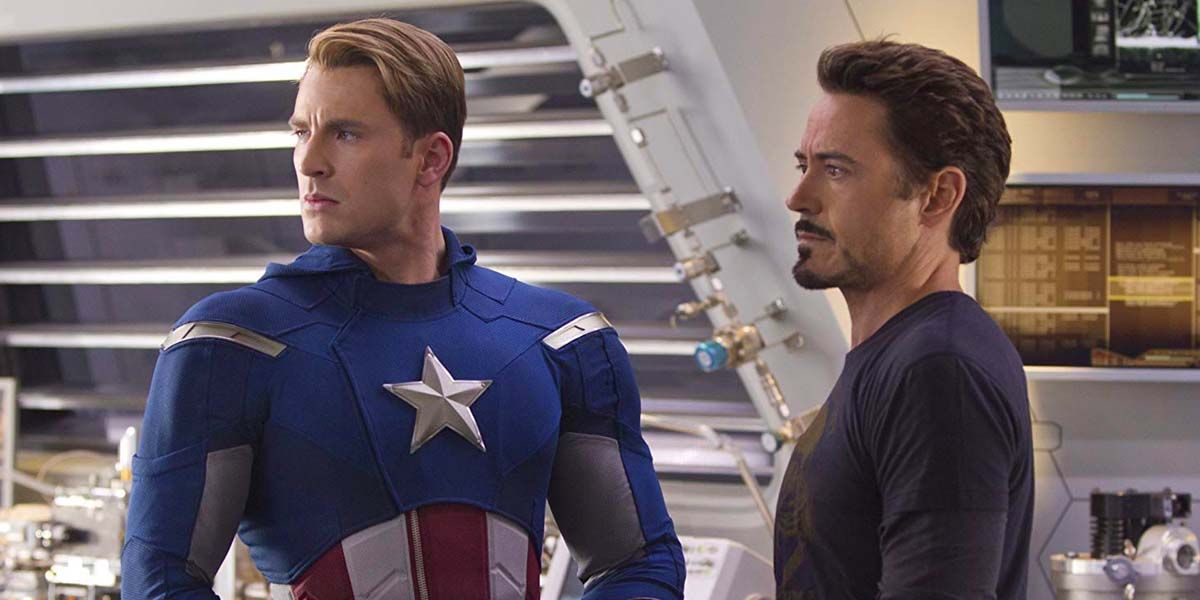 Captain America and Tony Stark in The Avengers