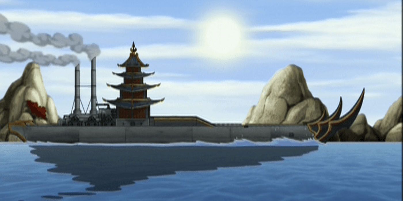 fire nation ship in avatar