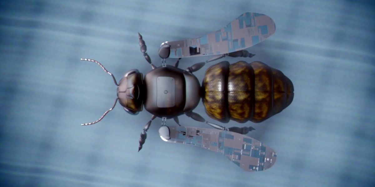 robotic bee on the flash