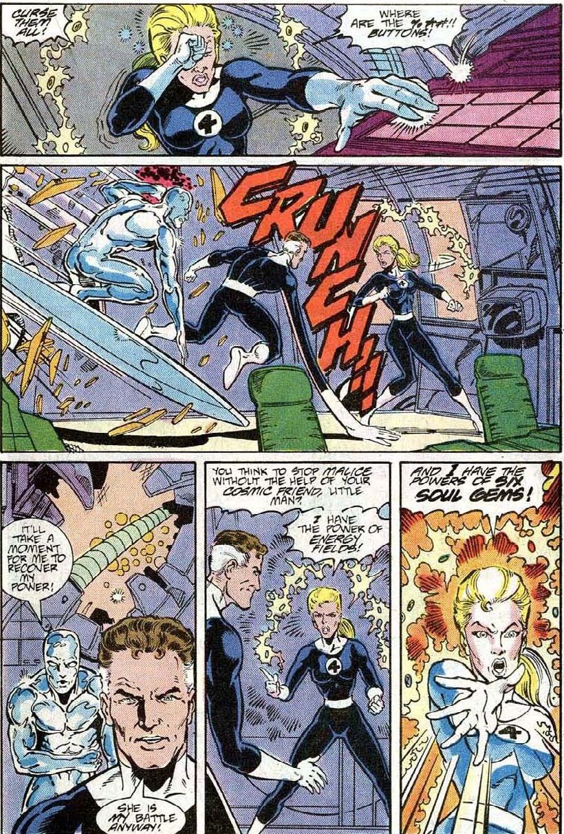 Fantastic Four and Silver Surfer Cross Paths in Infinite Space