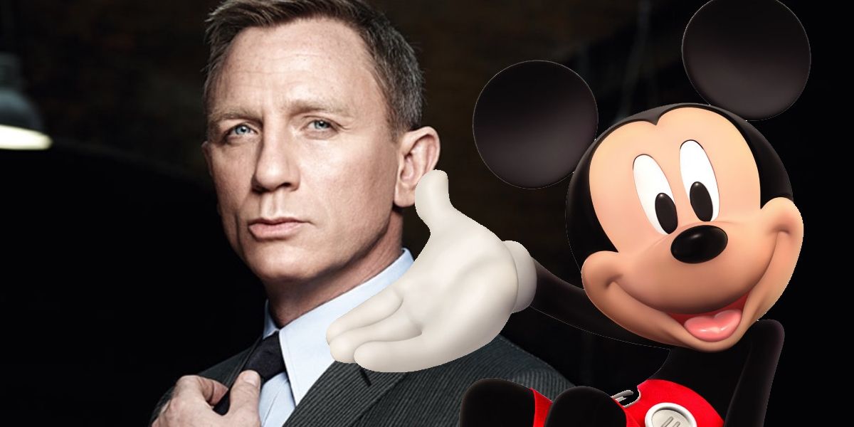 Daniel Craig and Mickey Mouse