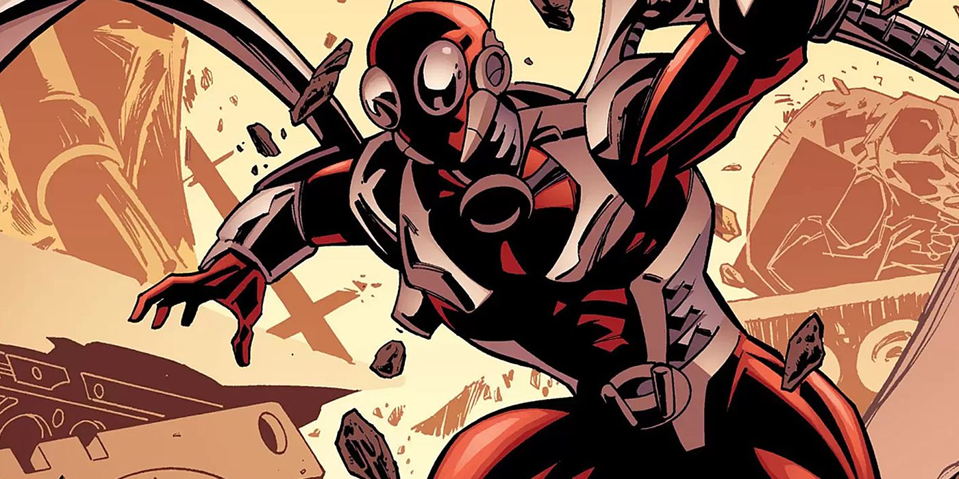 Comic art depicting Eric O'Grady as the Irredeemable Ant-Man