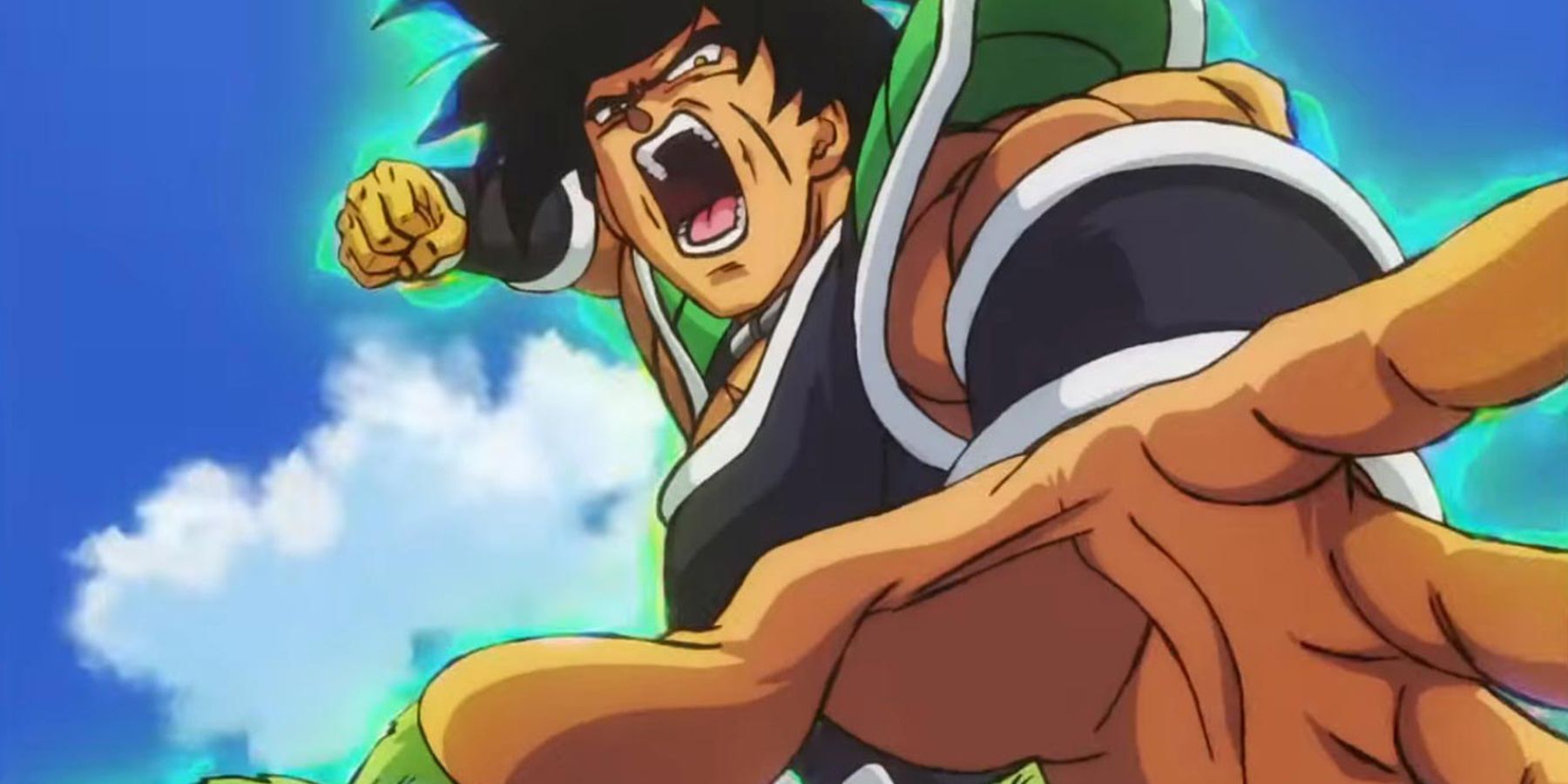Broly releases a major punch in Dragon Ball Super: Broly