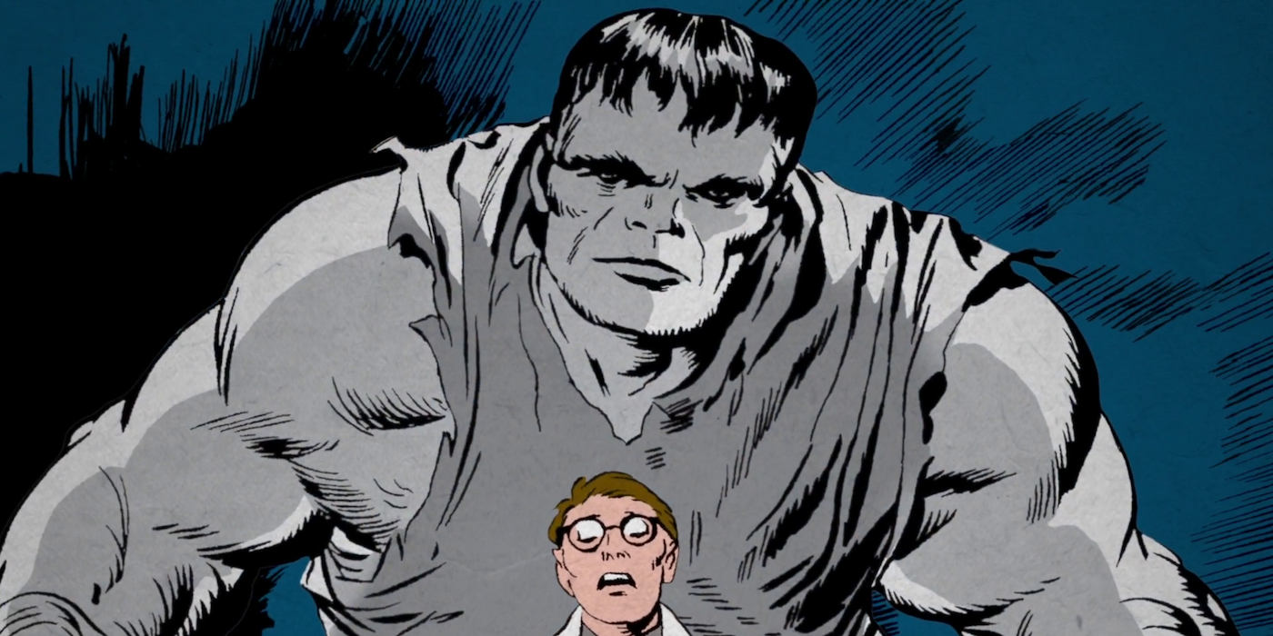 Gray Hulk and Bruce Banner in their first appearances