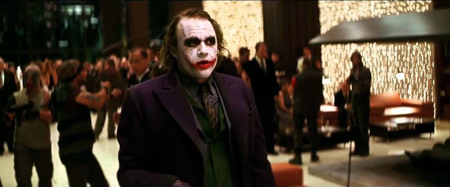 Joker crashes party in The Dark Knight
