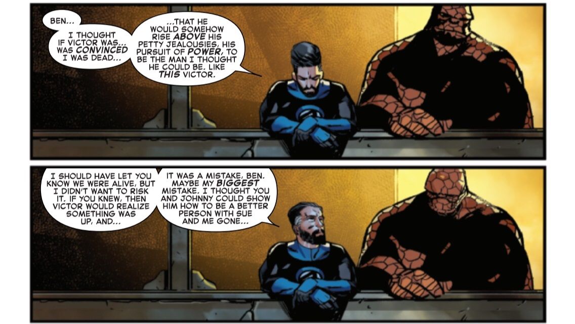 Marvel 2-in-One Reed and Ben Fantastic Four breakup