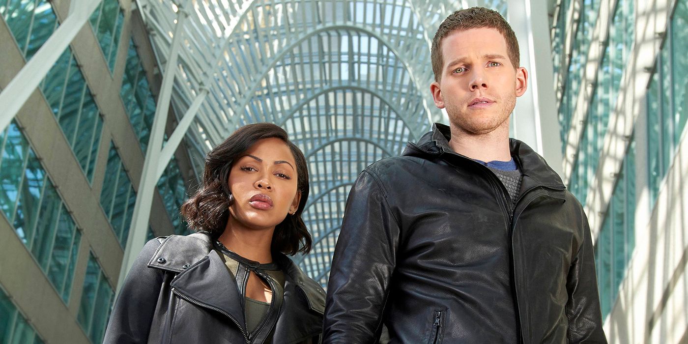 main characters from canceled Minority Report TV series looking out at the viewer