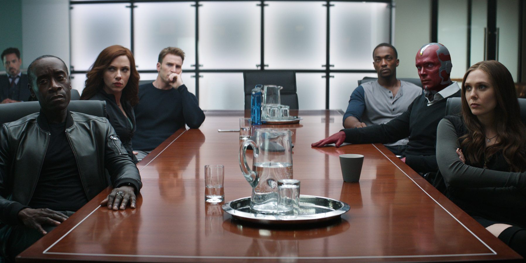 Captain America Civil War table scene