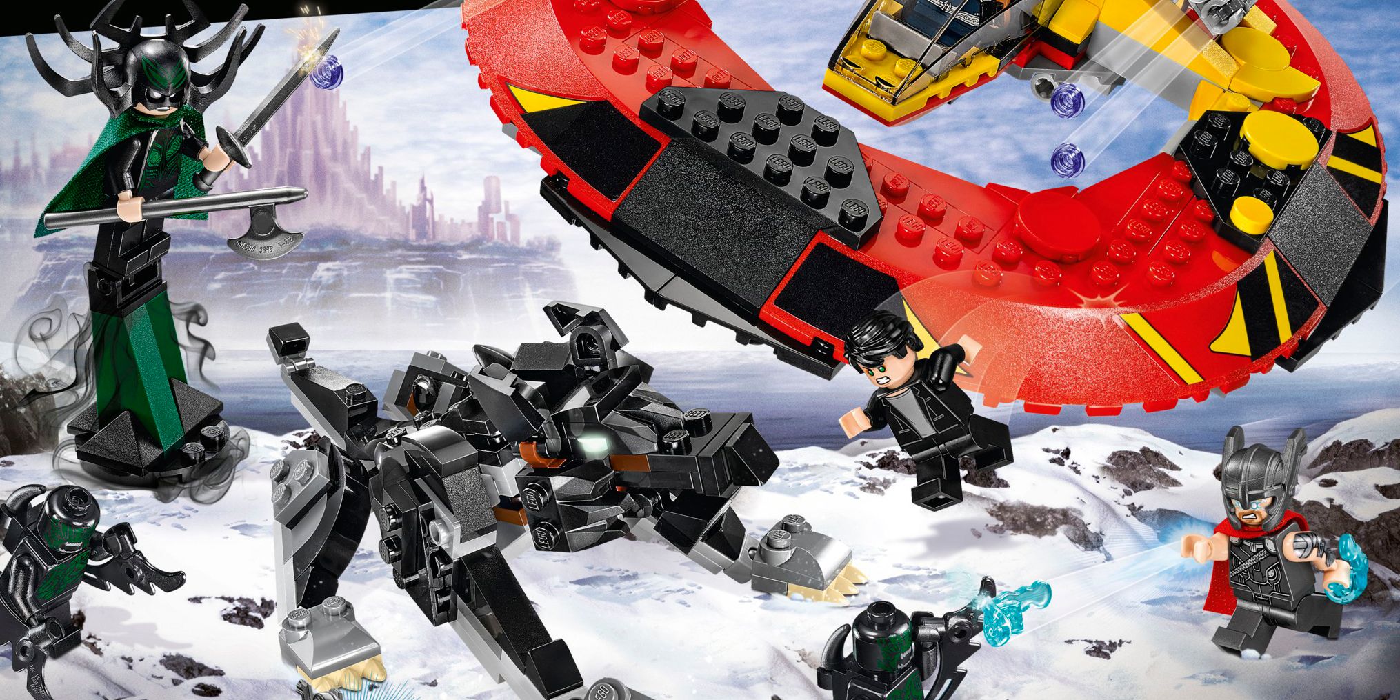 Ragnarok Battle Scene Lego Set