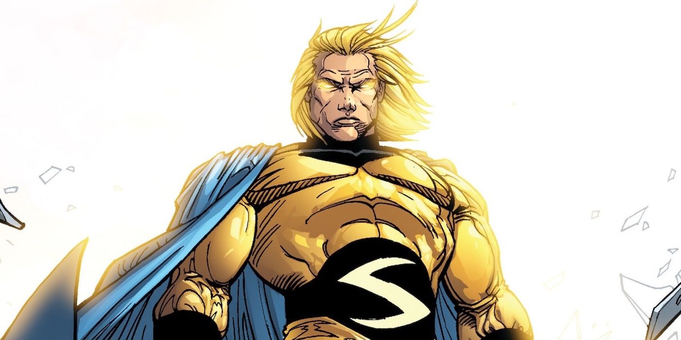 Marvel Comics' The Sentry looking down imperiously
