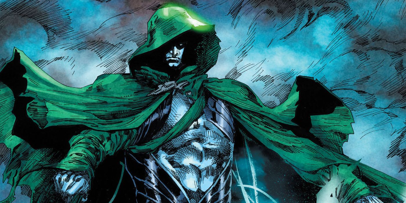 The Spectre haunts with a flowing cape in DC Comics