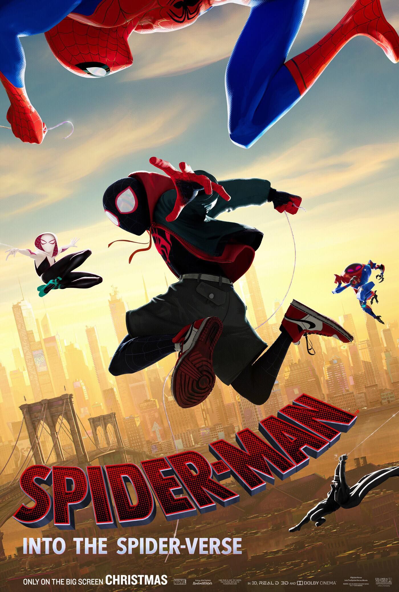 Spider-Man Into the Spider-Verse cast poster