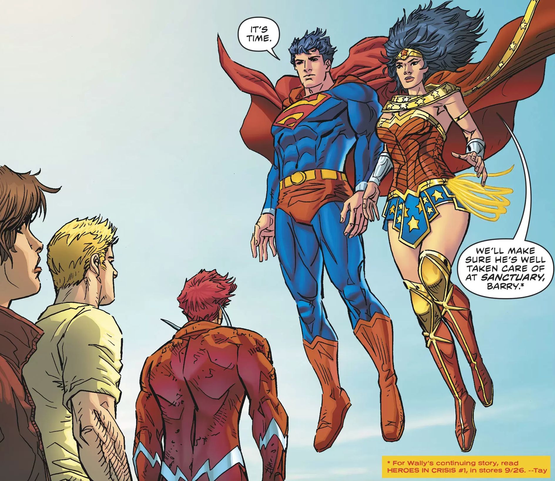 Superman Wonder Woman Wally West Sanctuary