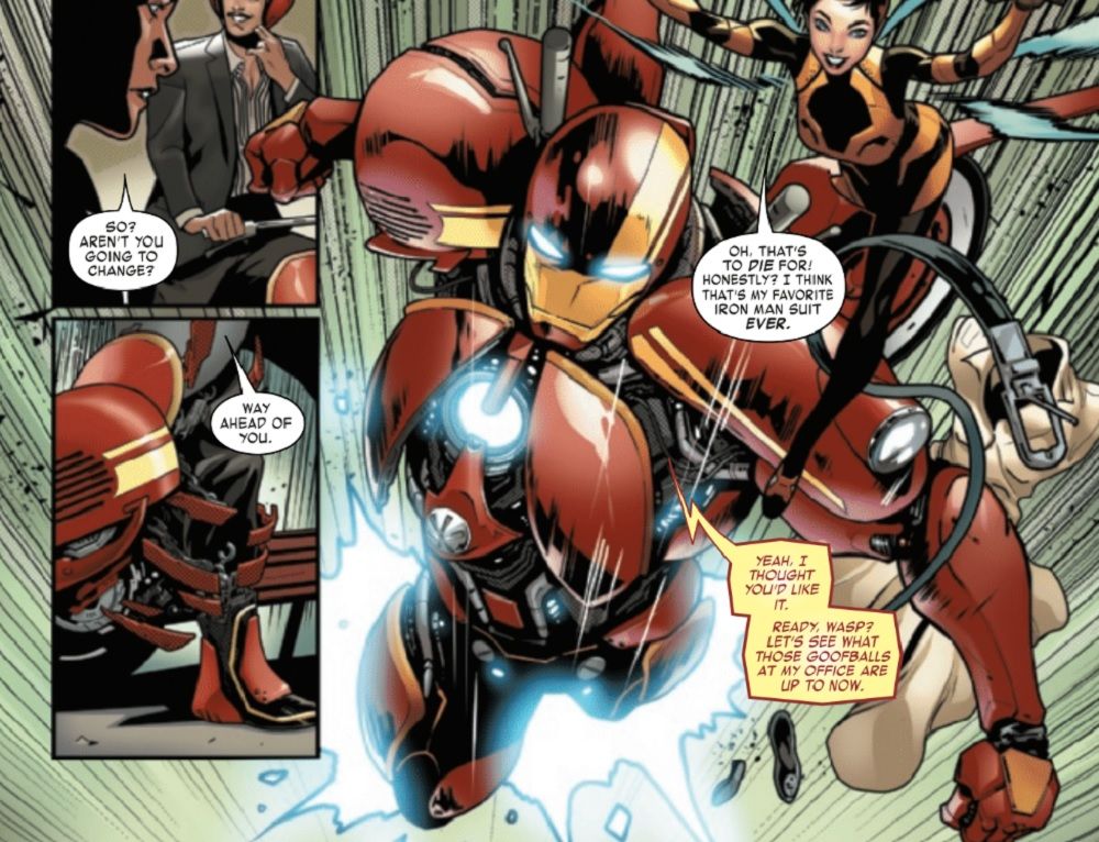 Tony Stark Iron Man Vespa suit