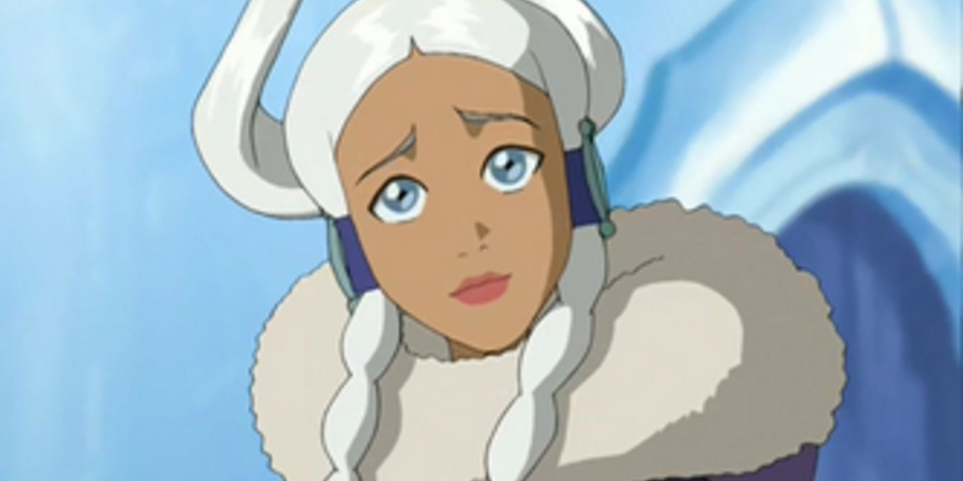 Princess Yue smiles in Avatar The Last Airbender