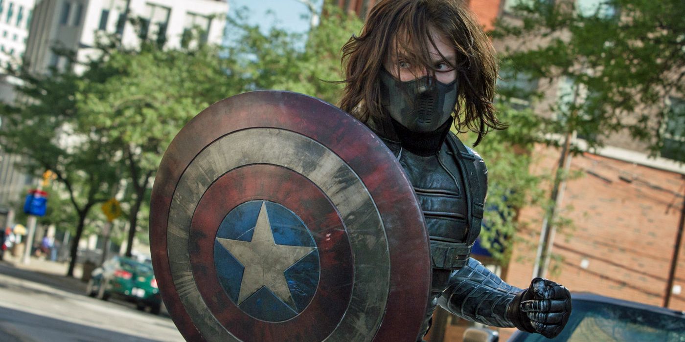 Winter Soldier Bucky Captain America shield Sebastian Stan