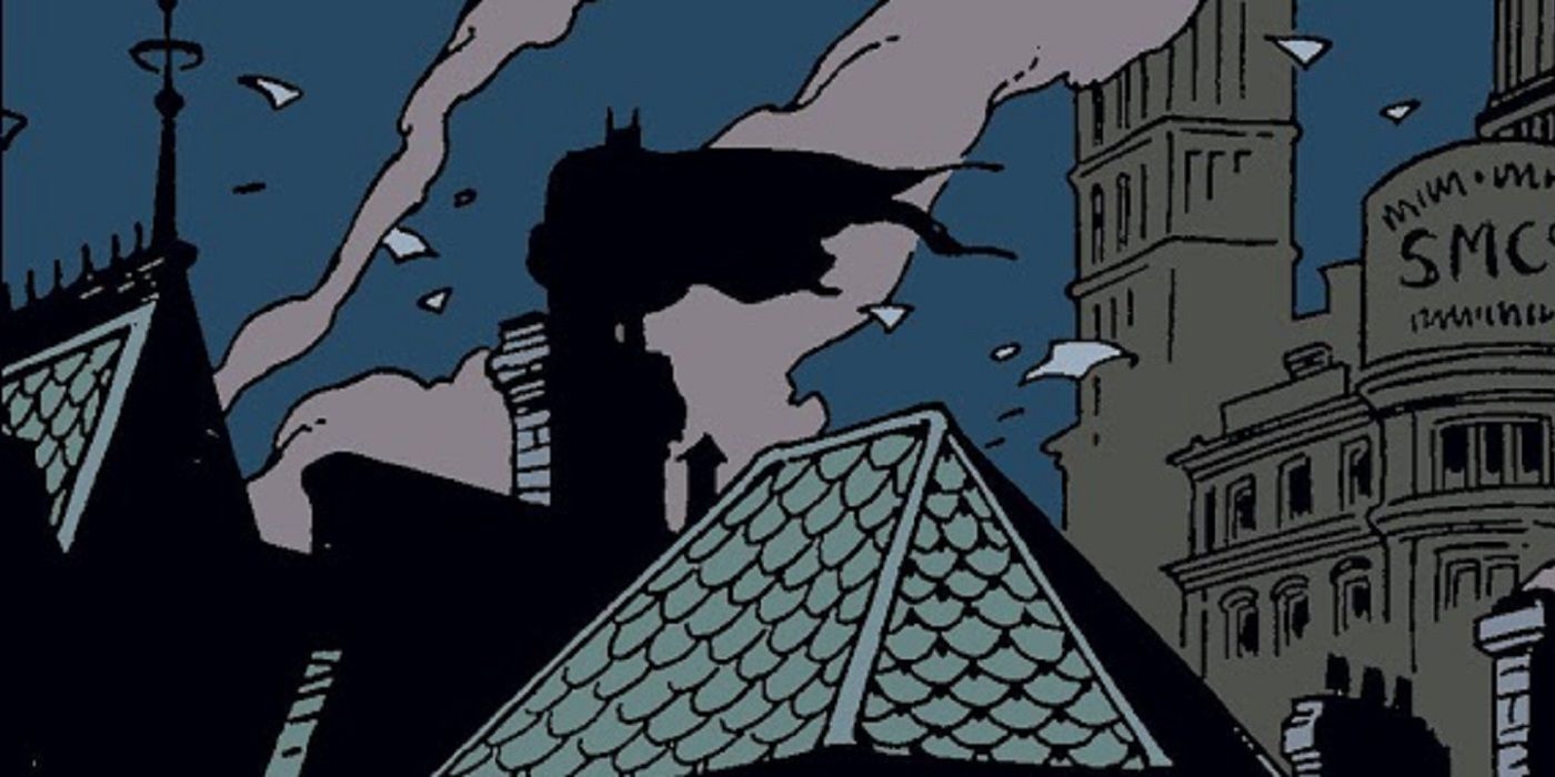 Batman Stalking The Rooftops In Gotham By Gaslight
