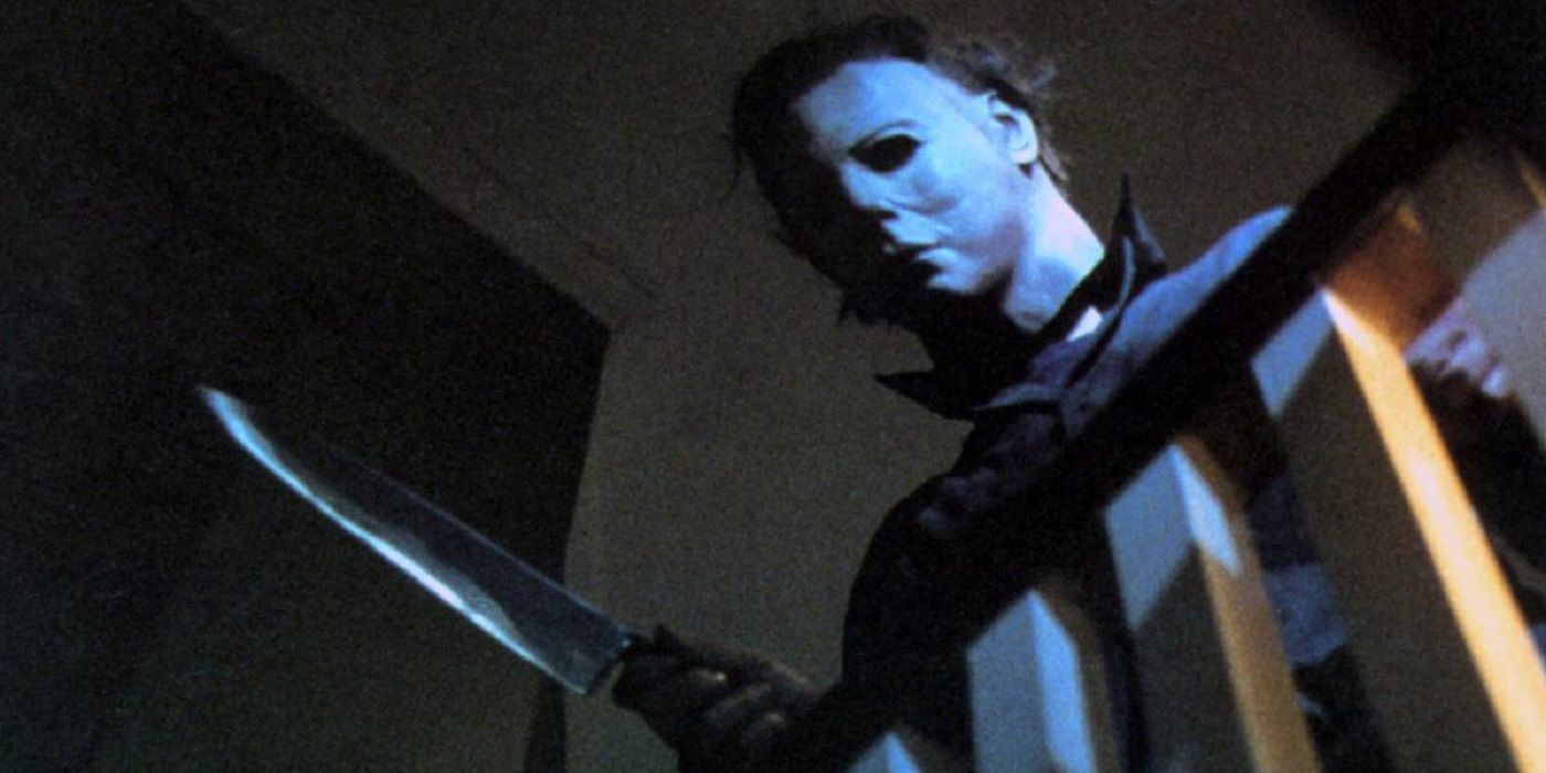 Michael Myers attacks in 1978's Halloween