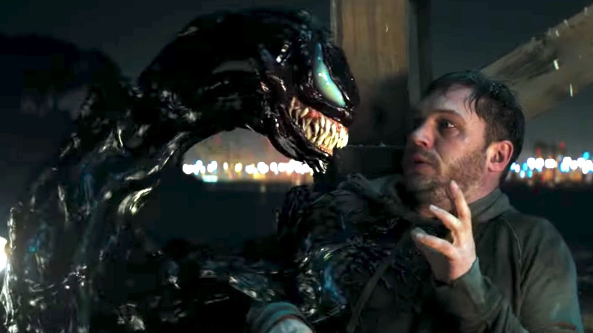 Tom Hardy's Eddie Brock with Venom